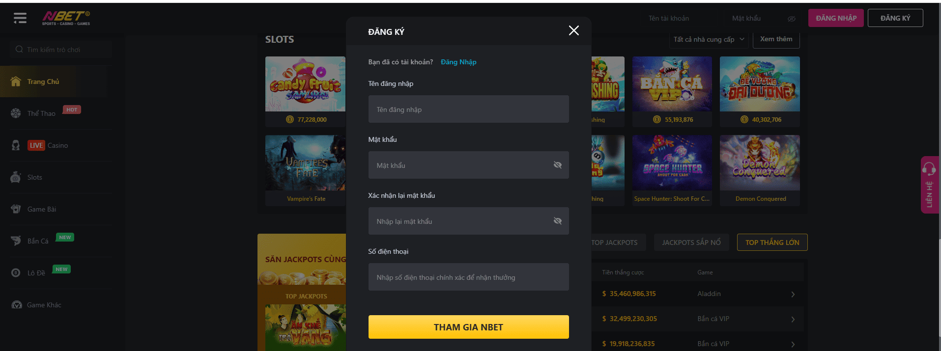Khám Phá NBET - Sân Chơi Bậc Nhất, Cá Cược Thưởng Cao 2 Vào đăng ký tài khoản mất phí không?