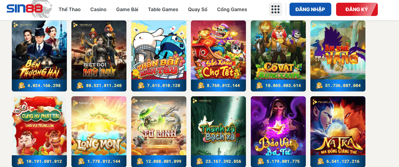 SIN88 Nhà Cái Uy Tín Với Những Lựa Chọn Đặt Cược Đỉnh Cao 2 Điểm qua các sản phẩm giải trí đặc sắc tại SIN88