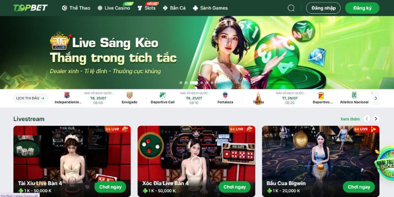 TOPBET - Nhà Cái Cá Cược Uy Tín Với Tỷ Lệ Kèo Siêu Hấp Dẫn 1 TOPBET - Nhà cái uy tín toàn cầu
