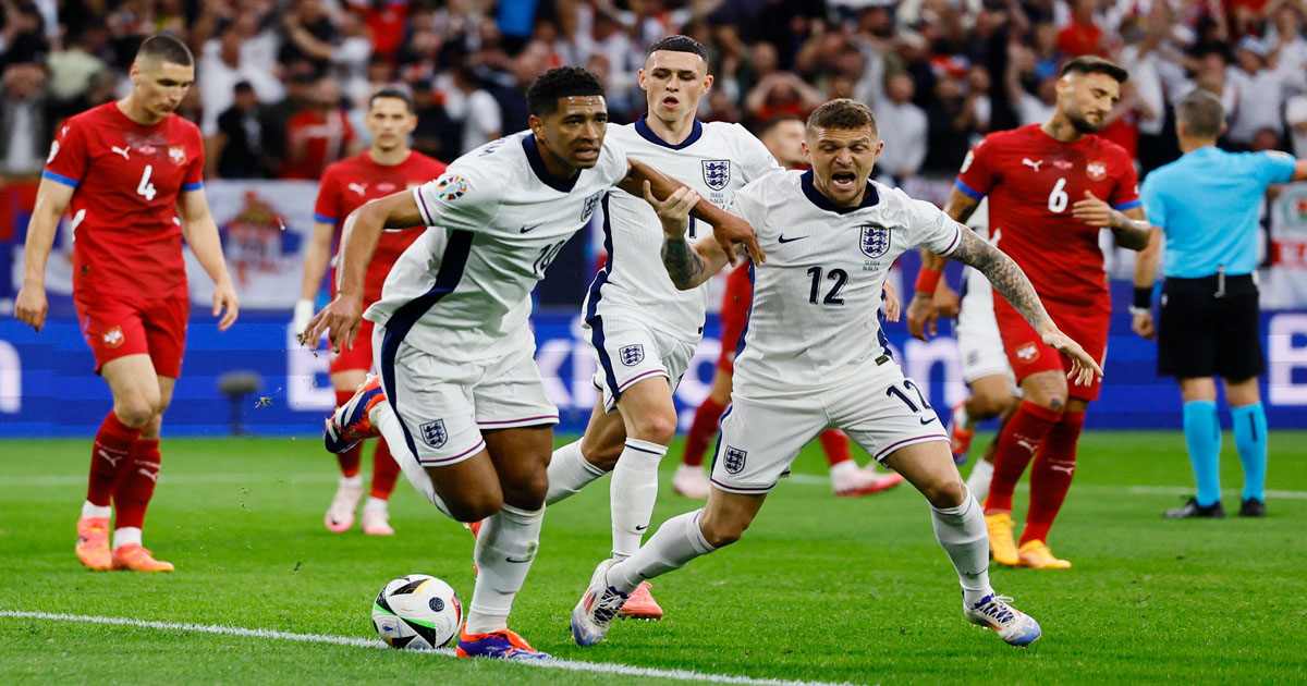 Lực lượng của tuyển Anh lấn lướt hơn đối thủ